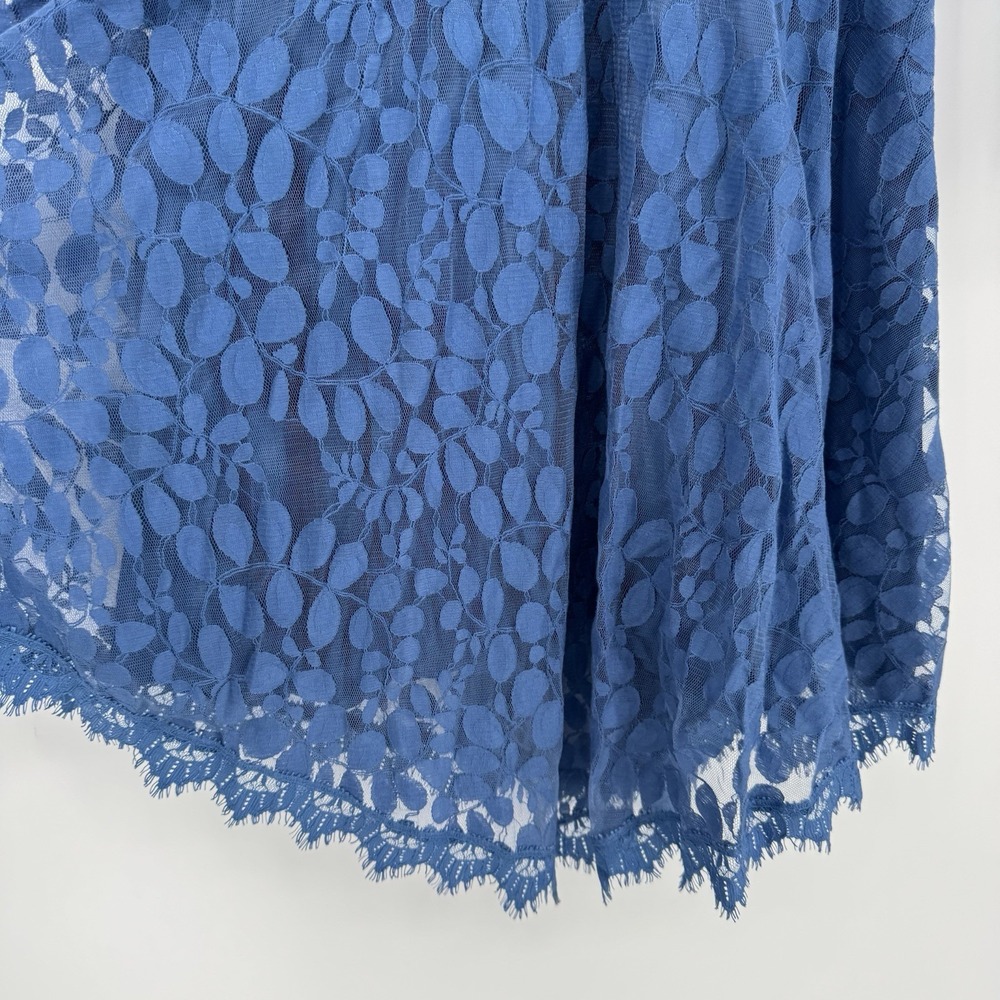 Free People Blue Asymmetrical Lace Dress - Picture 7 of 11